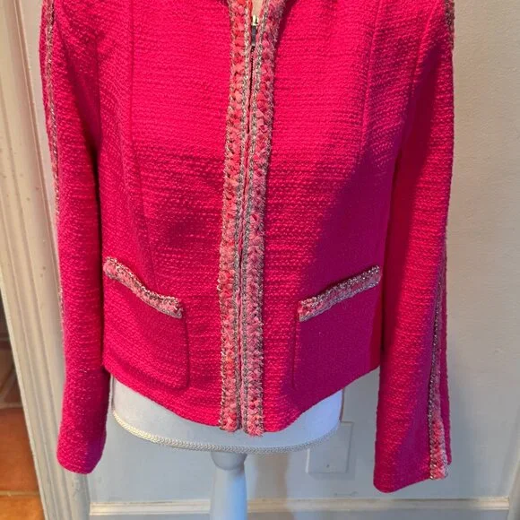 Cabi Pink Tweed Ballroom Jacket NWOT Sz M - Picture 8 of 8